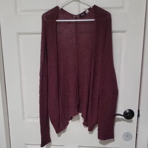 Urban Outfitter BDG Maroon Open Front Cardigan Super Soft Comfy Limited Edition